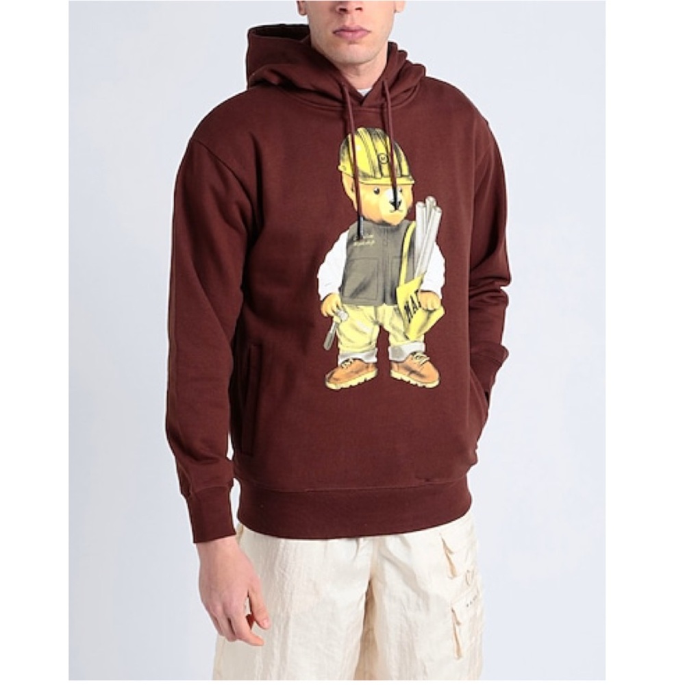 MARKET Men’s Workshop Bear Graphic Hoodie Sweater Heavyweight Hooded Sweatshirt